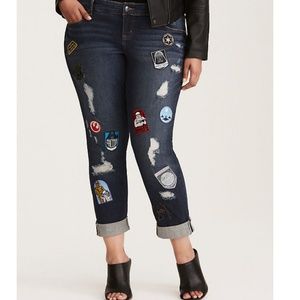 Torrid Star Wars Premium Boyfriend Dark Wash Jeans